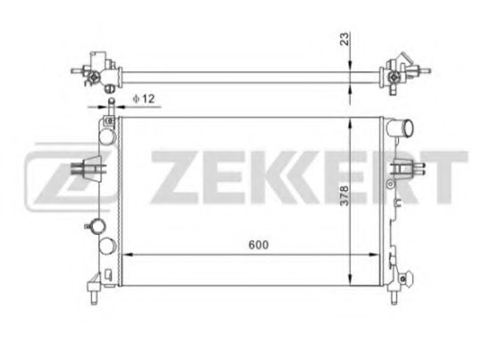 ZEKKERT MK1114 Радиатор охлаждения двигателя ZEKKERT для OPEL