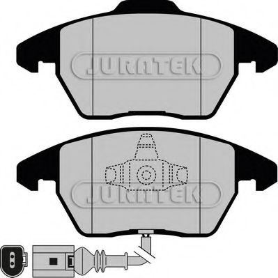 JURATEK JCP1641 Тормозные колодки JURATEK для SEAT