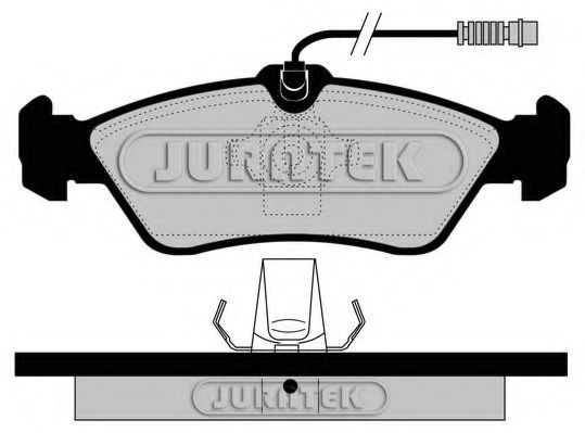 JURATEK JCP1045 Тормозные колодки JURATEK для MERCEDES-BENZ