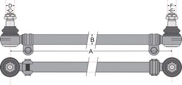 JURATEK JSS1618 Поперечная рулевая тяга 