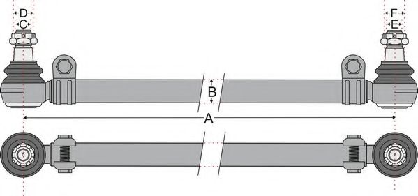 JURATEK JSS1720 Поперечная рулевая тяга 