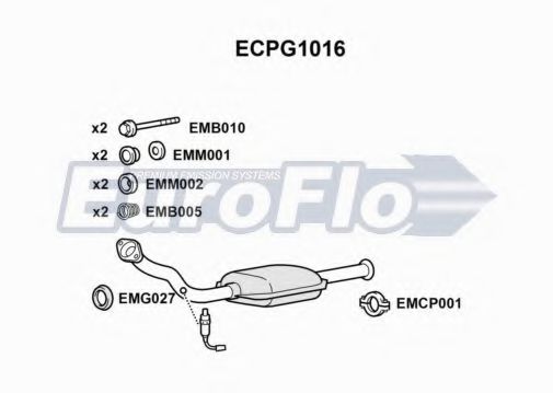 EuroFlo ECPG1016 Катализатор EUROFLO 