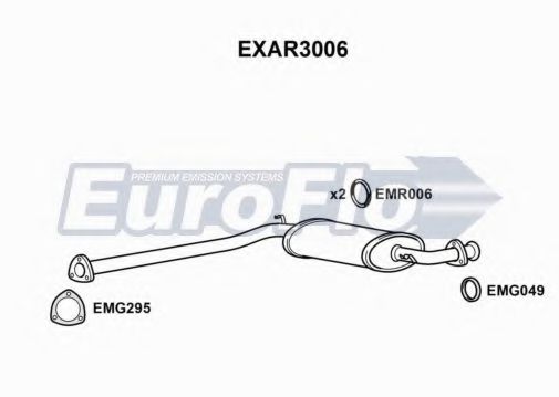 EuroFlo EXAR3006 Глушитель выхлопных газов EUROFLO 