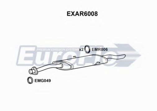 EuroFlo EXAR6008 Глушитель выхлопных газов для ALFA ROMEO