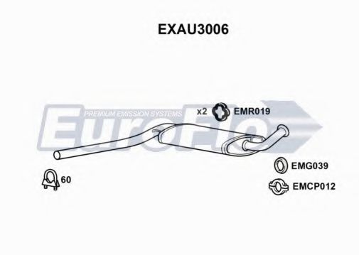 EuroFlo EXAU3006 Глушитель выхлопных газов EUROFLO 
