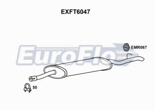 EuroFlo EXFT6047 Глушитель выхлопных газов EUROFLO для FIAT