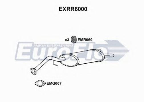 EuroFlo EXRR6000 Глушитель выхлопных газов EUROFLO для ROVER