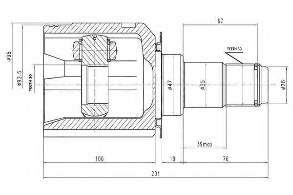 AYWIPARTS AW1520645 Шарнирный комплект, приводной вал AYWIPARTS AW1520645 Шарнирный комплект, приводной вал