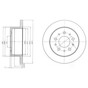 Dr!ve+ DP1010110285 Тормозной диск  для FIAT DUCATO фургон (250, 290) 130 Multijet 2,3 D