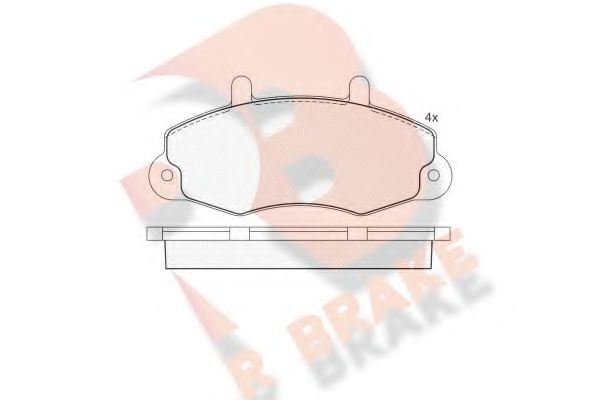R BRAKE RB0896 Тормозные колодки R BRAKE для FORD
