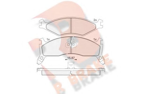 RB1270-205 R BRAKE Тормозные колодки RB1270-205 R BRAKE Тормозные колодки