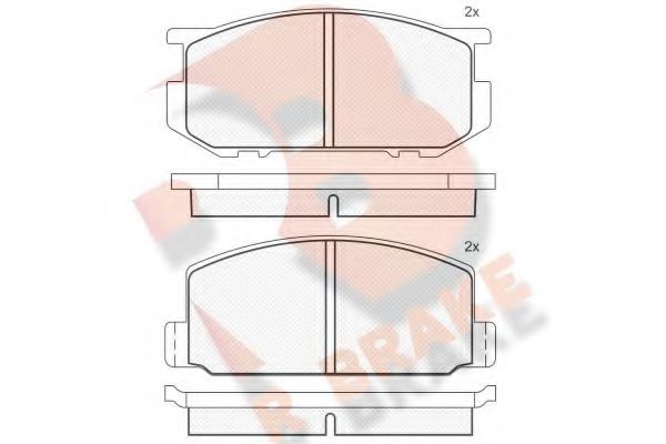 R BRAKE RB0295 Тормозные колодки R BRAKE 