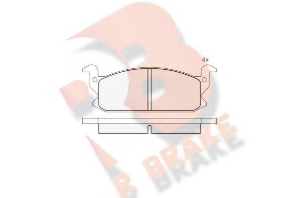 R BRAKE RB0467 Тормозные колодки R BRAKE 