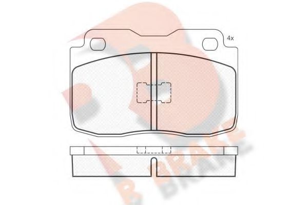 R BRAKE RB0473 Тормозные колодки R BRAKE 