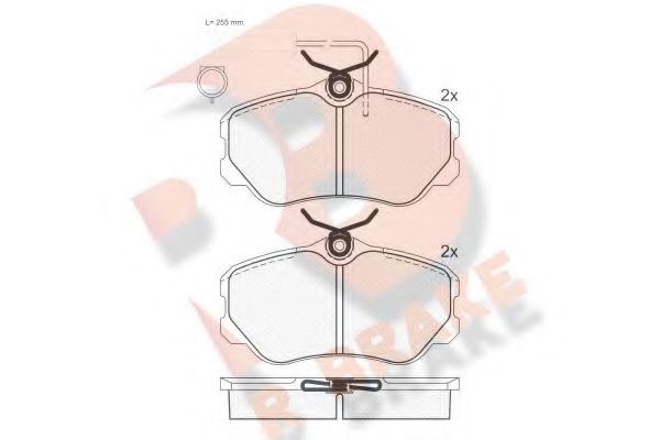 R BRAKE RB0742 Тормозные колодки R BRAKE для ALFA ROMEO