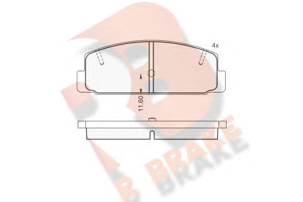 R BRAKE RB0785 Тормозные колодки для FORD ACTIVA