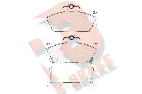 R BRAKE RB0859 Тормозные колодки R BRAKE для ROVER