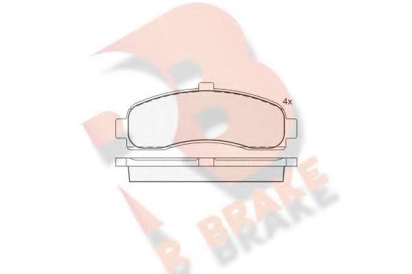 R BRAKE RB0922 Тормозные колодки R BRAKE для NISSAN