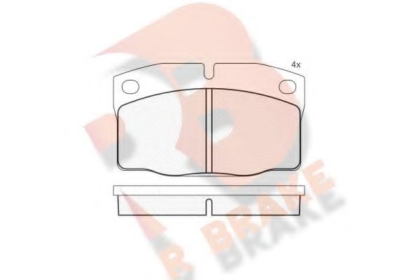 R BRAKE RB1092 Тормозные колодки R BRAKE для DAEWOO