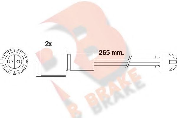 R BRAKE 610089RB Скобы тормозных колодок R BRAKE для BMW