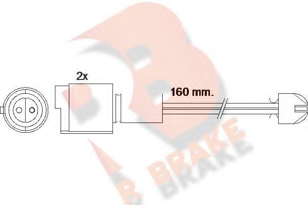 R BRAKE 610090RB Датчик износа тормозных колодок R BRAKE 