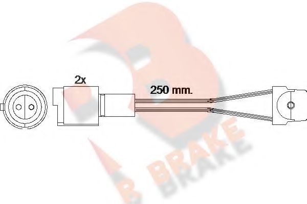 R BRAKE 610091RB Скобы тормозных колодок R BRAKE для BMW