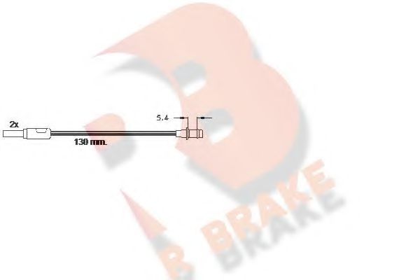 R BRAKE 610166RB Датчик износа тормозных колодок R BRAKE 