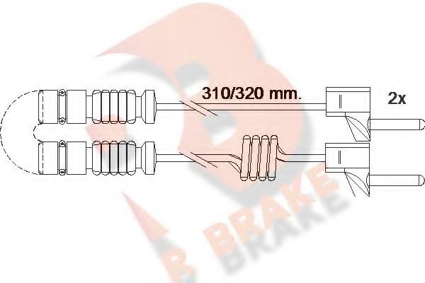 R BRAKE 610221RB Тормозные колодки R BRAKE для MERCEDES-BENZ