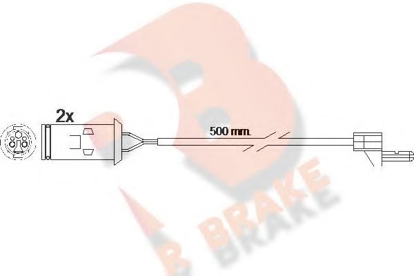 R BRAKE 610222RB Датчик износа тормозных колодок R BRAKE 