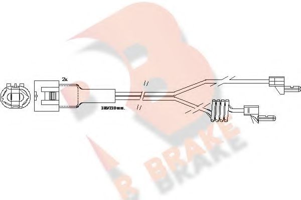 R BRAKE 610233RB Скобы тормозных колодок R BRAKE для RENAULT TRUCKS
