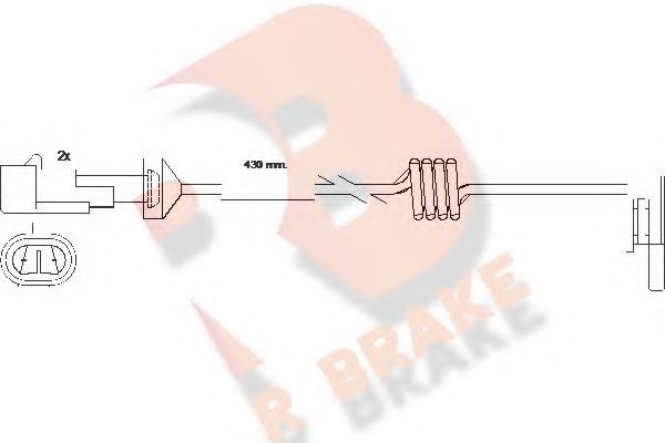 R BRAKE 610235RB Скоба тормозного суппорта R BRAKE 
