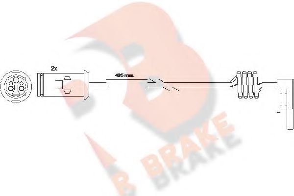 R BRAKE 610236RB Скоба тормозного суппорта R BRAKE 