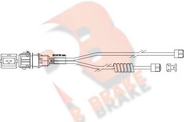 R BRAKE 610254RB Скобы тормозных колодок R BRAKE для RENAULT TRUCKS