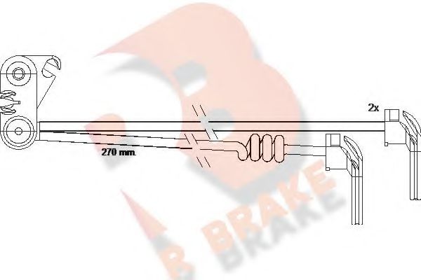 R BRAKE 610280RB Скоба тормозного суппорта R BRAKE 