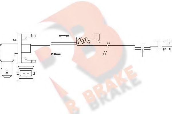R BRAKE 610288RB Скоба тормозного суппорта R BRAKE 
