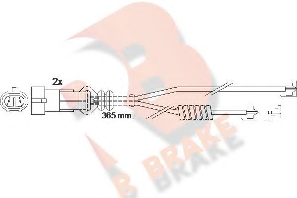 R BRAKE 610301RB Скобы тормозных колодок R BRAKE 