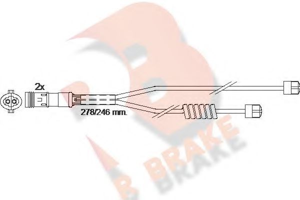 R BRAKE 610302RB Датчик износа тормозных колодок R BRAKE 