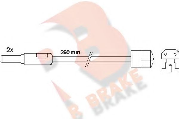 R BRAKE 610319RB Скобы тормозных колодок R BRAKE для RENAULT TRUCKS