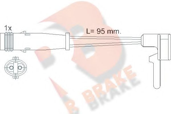 R BRAKE 610323RB Скобы тормозных колодок R BRAKE для PEUGEOT