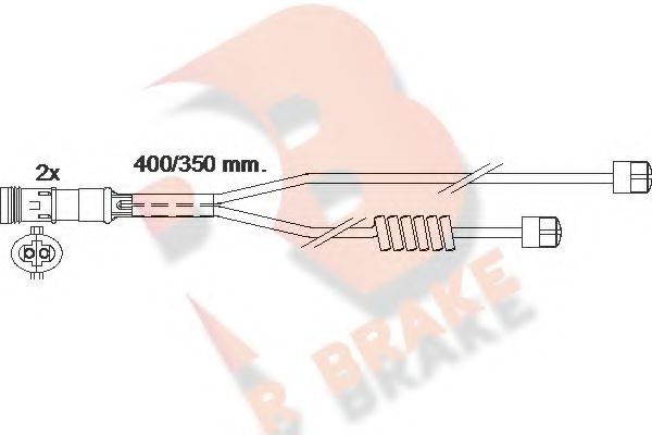 R BRAKE 610338RB Датчик износа тормозных колодок R BRAKE для MAN
