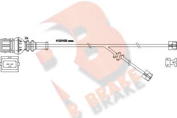 R BRAKE 610355RB Датчик износа тормозных колодок R BRAKE для MAN