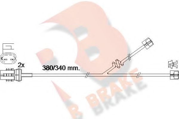 R BRAKE 610356RB Датчик износа тормозных колодок для DAF