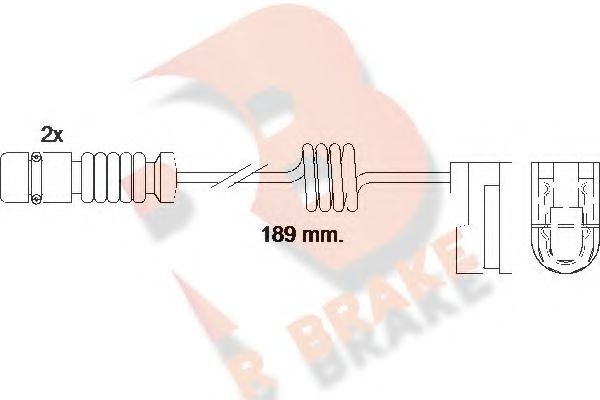 R BRAKE 610377RB Тормозные колодки R BRAKE для VOLKSWAGEN