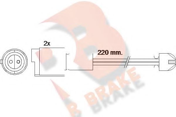 R BRAKE 610394RB Скоба тормозного суппорта R BRAKE для BMW