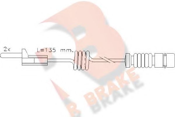 R BRAKE 610405RB Тормозные колодки R BRAKE для MERCEDES-BENZ