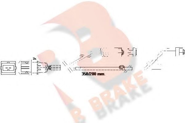 R BRAKE 610423RB Скобы тормозных колодок R BRAKE для RENAULT TRUCKS
