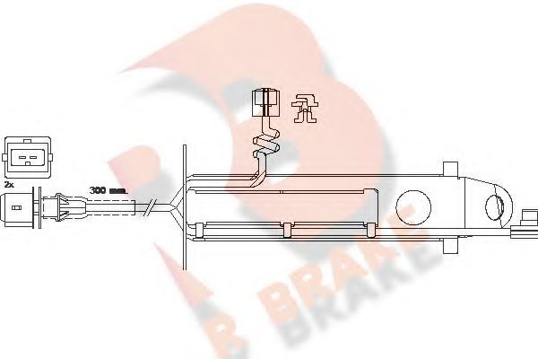 R BRAKE 610431RB Скобы тормозных колодок R BRAKE для RENAULT TRUCKS
