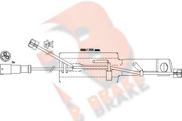 R BRAKE 610432RB Тормозные колодки R BRAKE 
