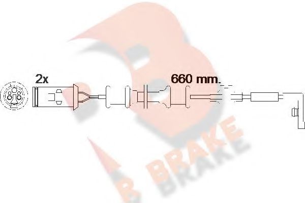 R BRAKE 610447RB Тормозные колодки R BRAKE для OPEL