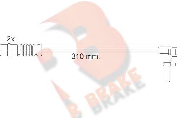 R BRAKE 610453RB Тормозные колодки R BRAKE для MERCEDES-BENZ UNIMOG